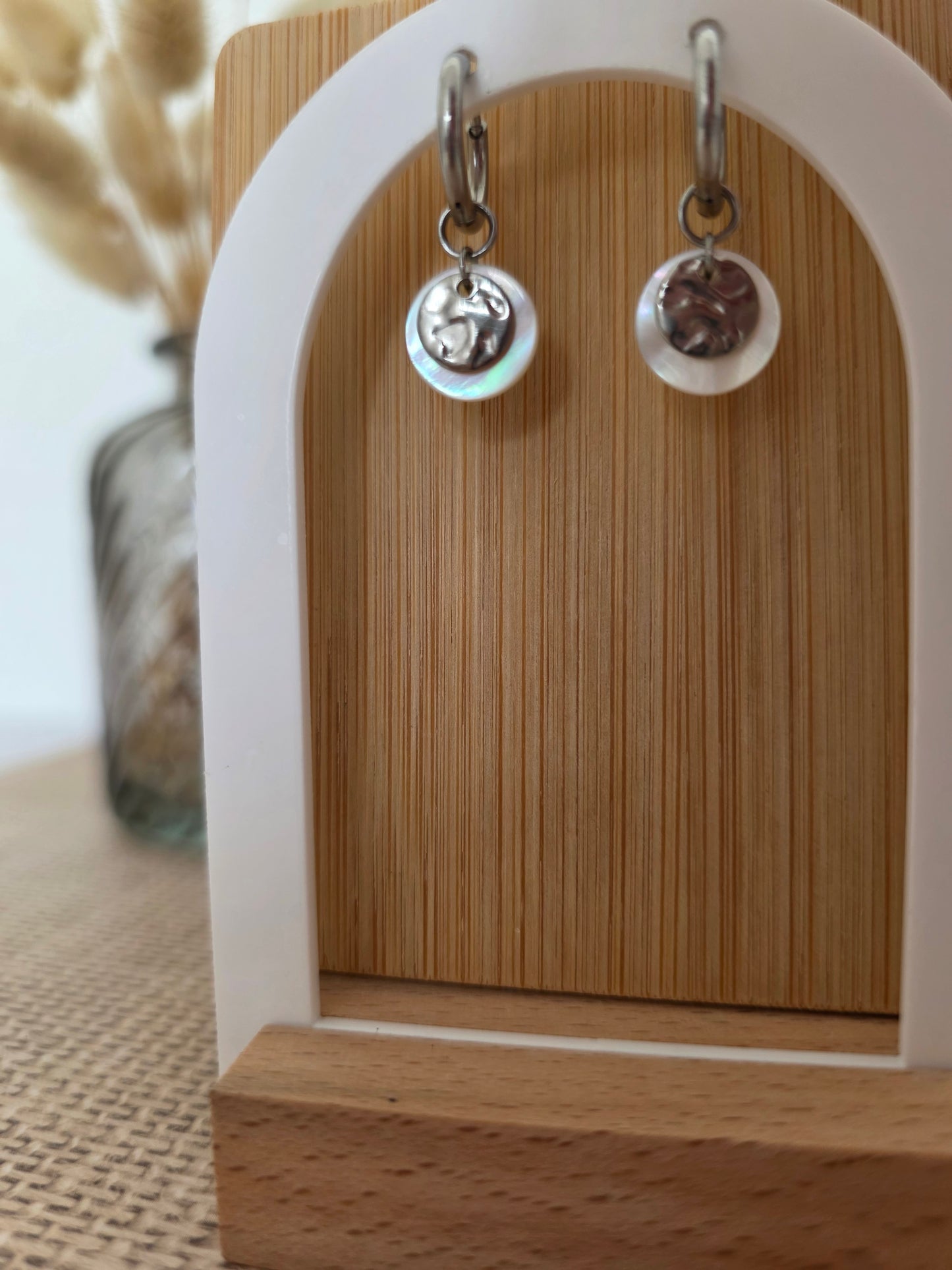 Boucles d'oreilles Isalia argentées