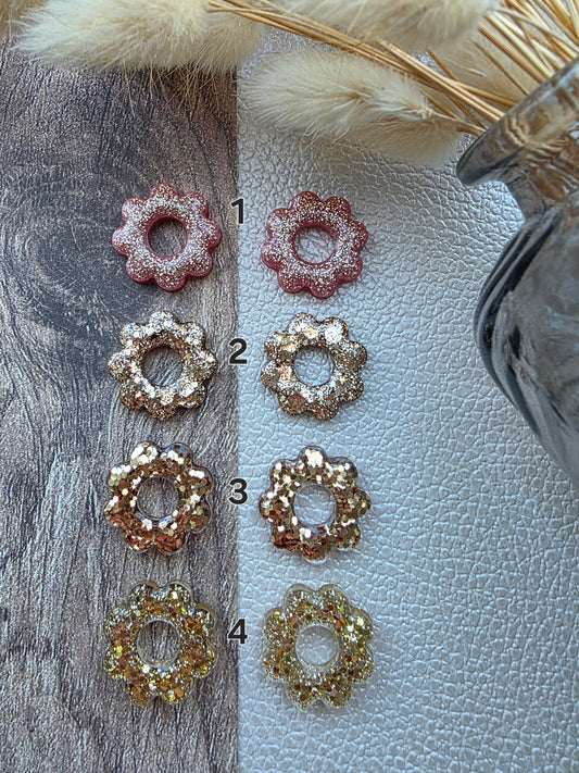 Les Fleurs 8 pétales - Pampilles pour créoles interchangeables