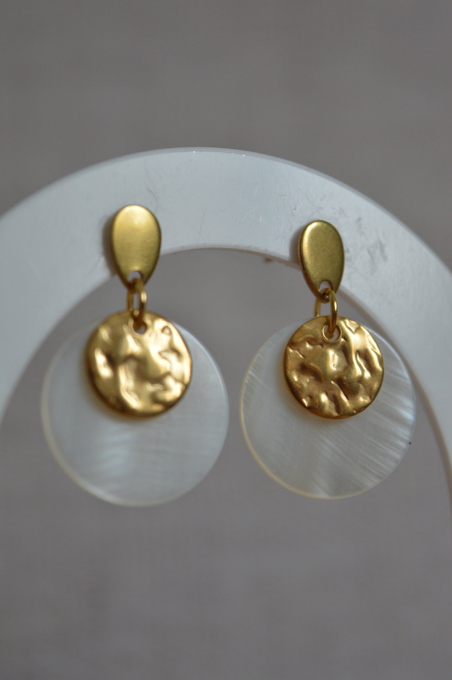 Boucles d'oreilles Lunara dorées