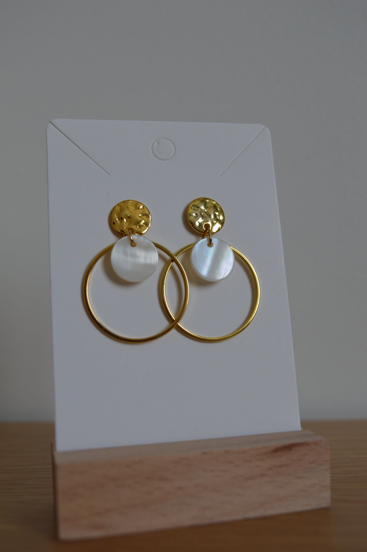 Boucles d'oreilles Irisa dorées
