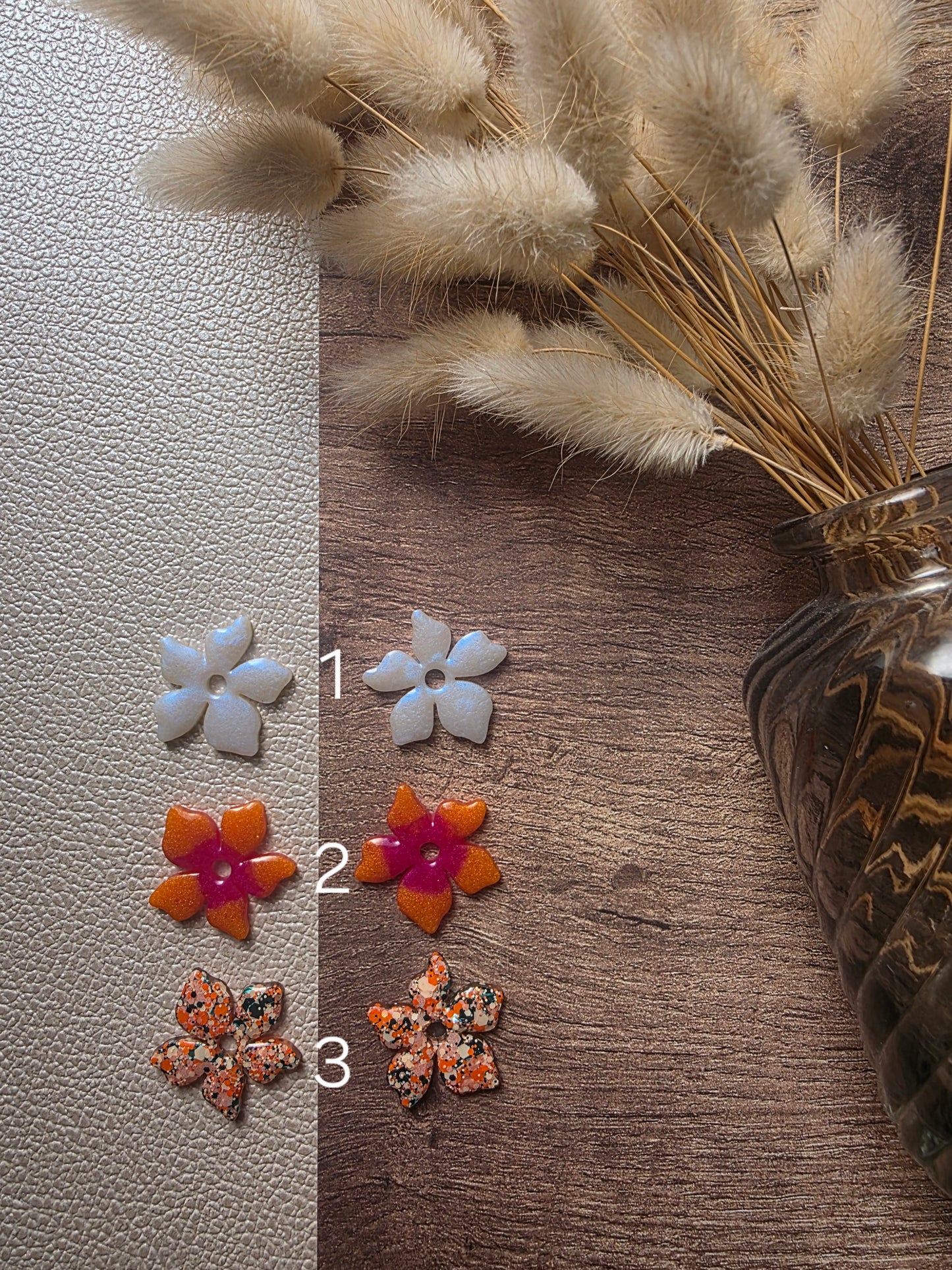Fleurs difforme- Pampilles pour créoles interchangeables