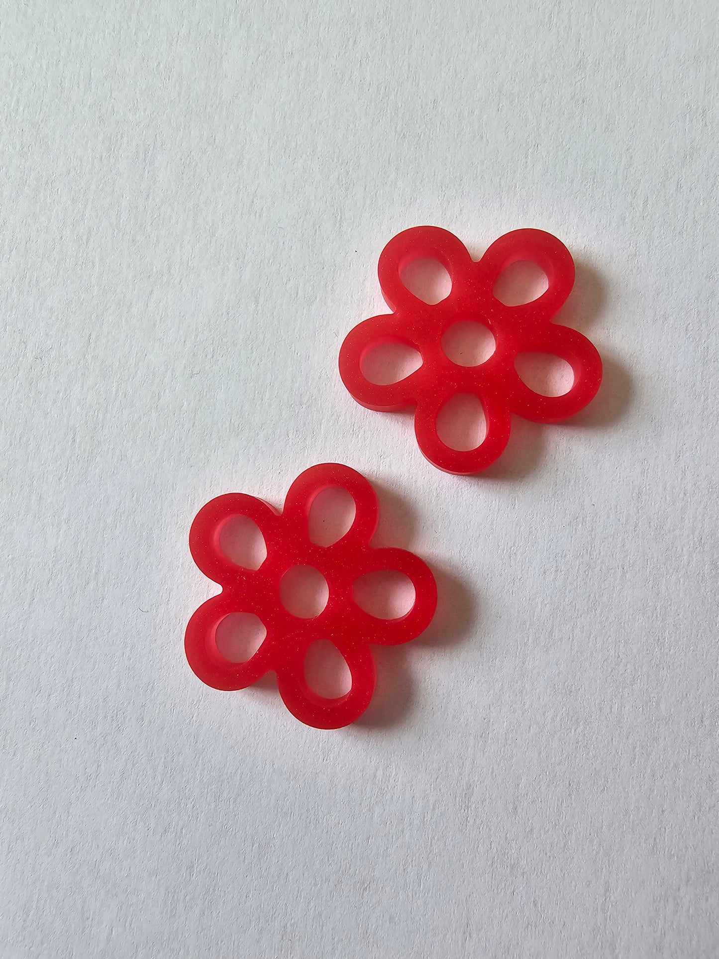 Fleurs - Pampilles pour petites ou grandes créoles interchangeables