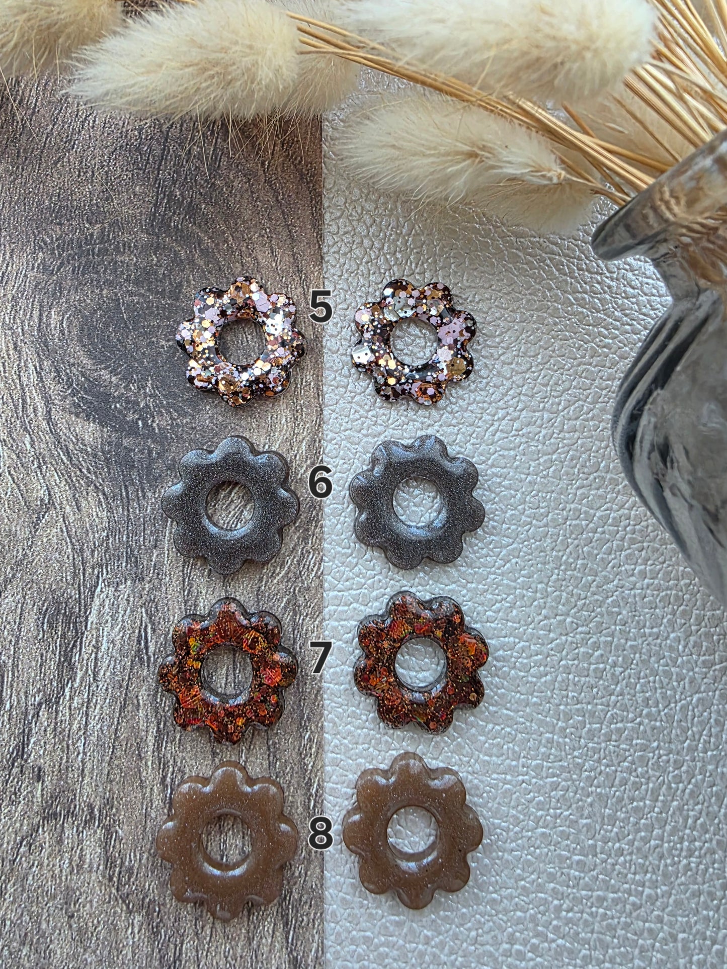 Les Fleurs 8 pétales - Pampilles pour créoles interchangeables