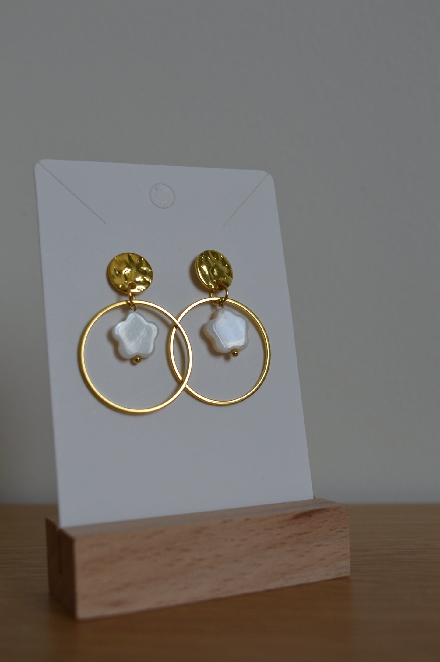 Boucles d'oreilles Naelia dorées