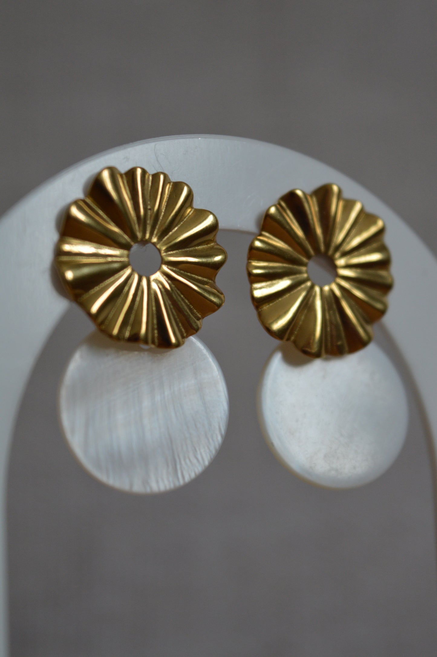 Boucles d'oreilles Soléa dorées
