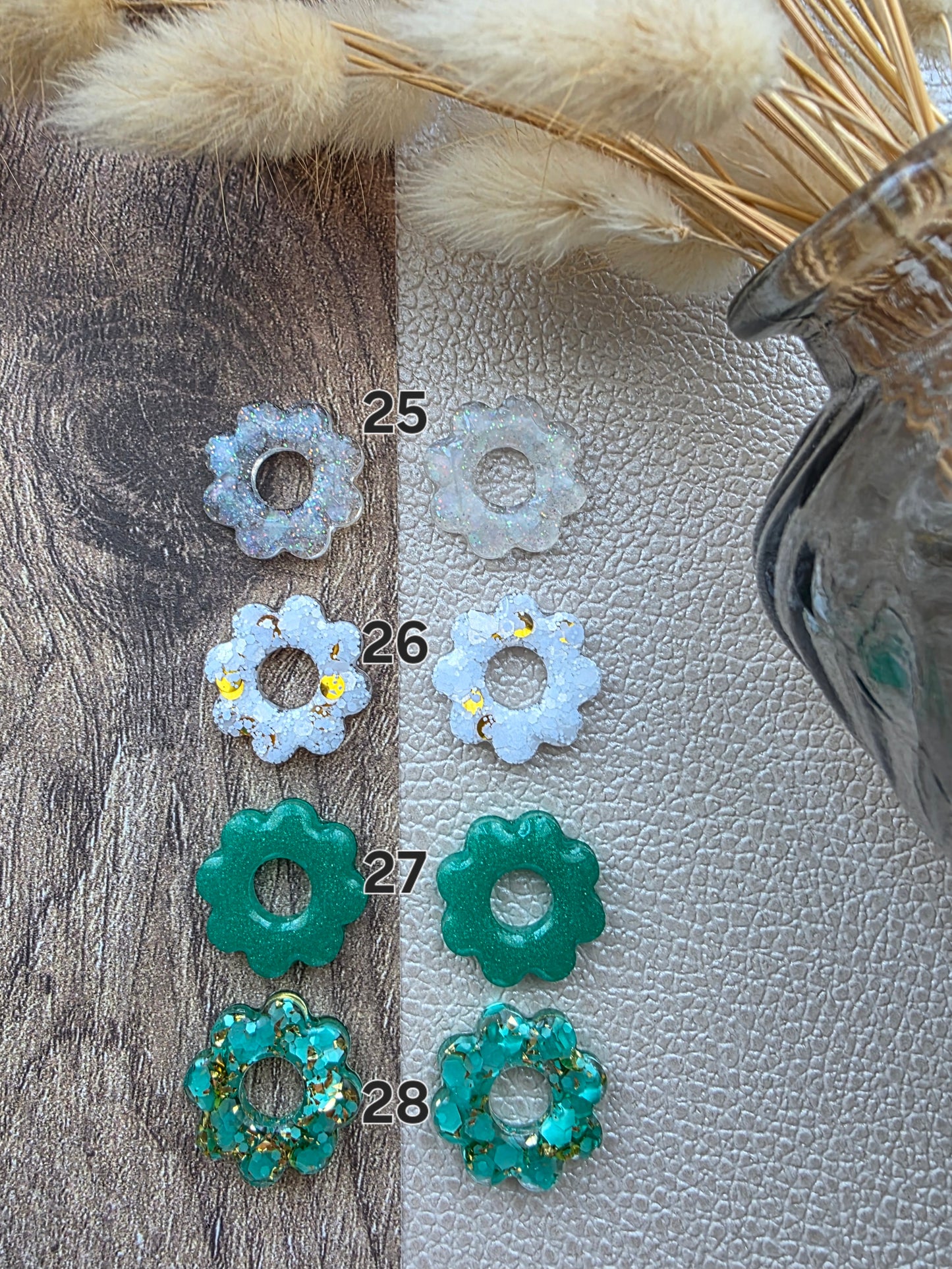 Les Fleurs 8 pétales - Pampilles pour créoles interchangeables