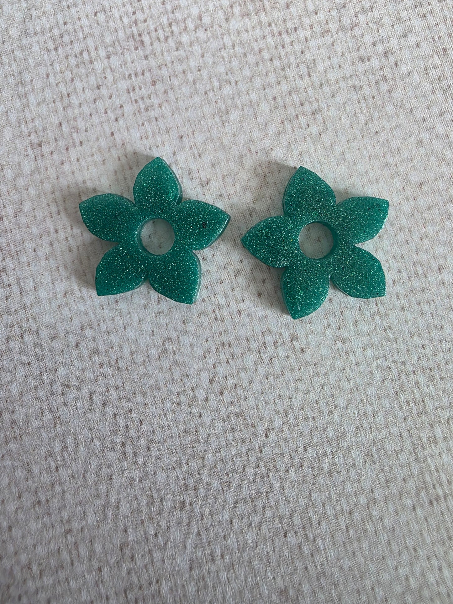 Fleurs de tiaré unies - Pampilles pour créoles interchangeables