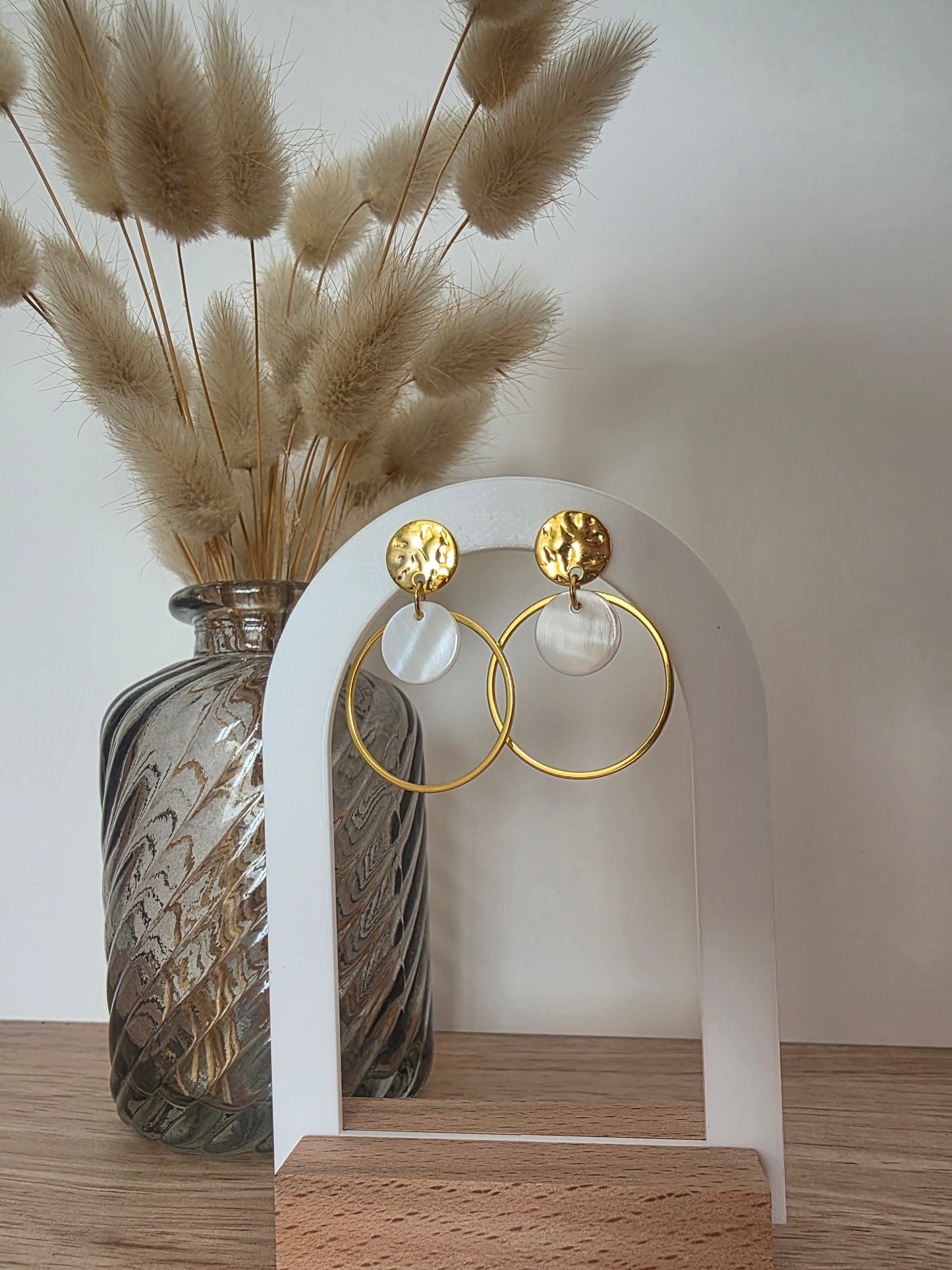 Boucles d'oreilles Irisa dorées