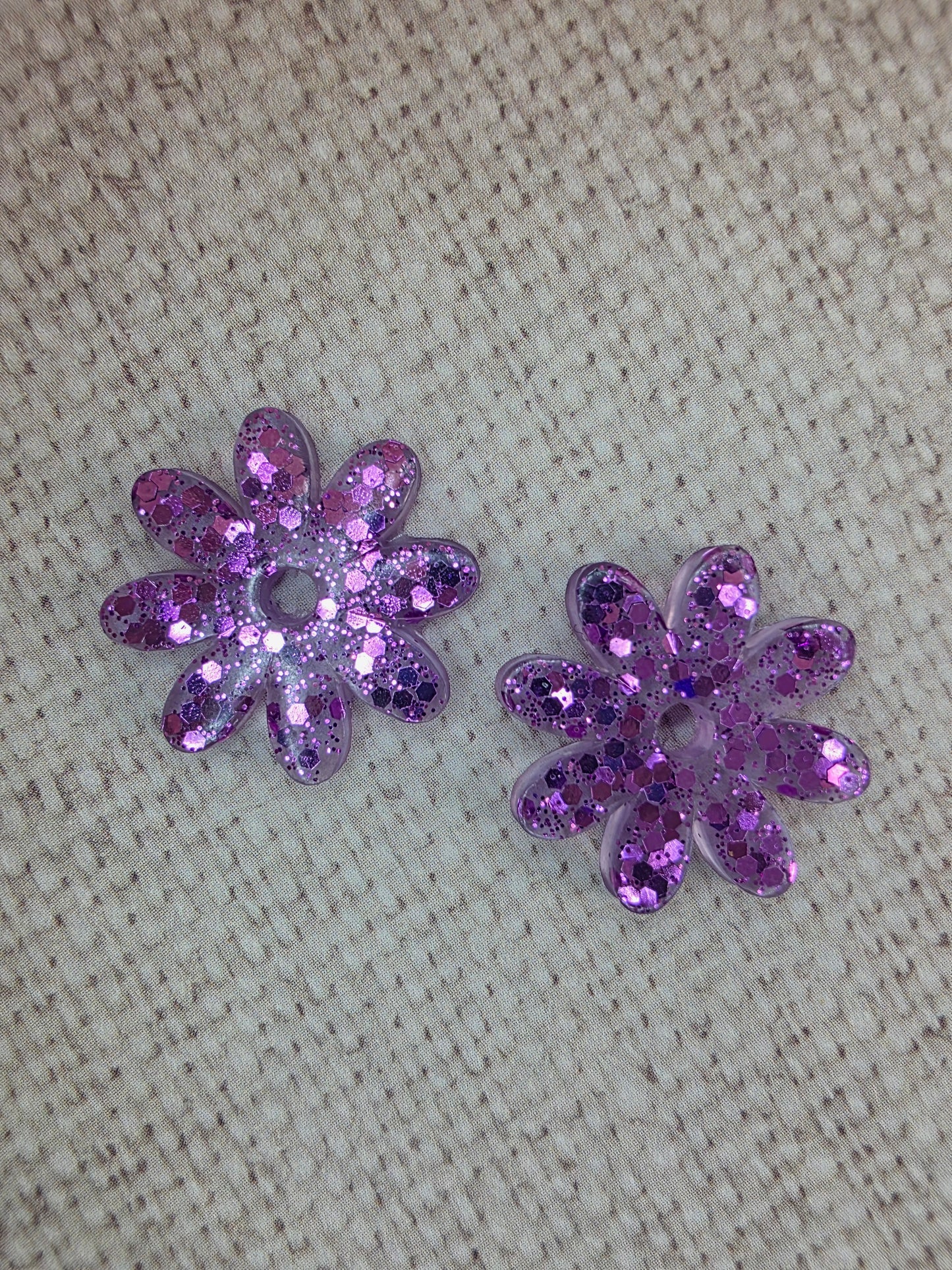 Marguerites à paillettes - Pour grandes créoles