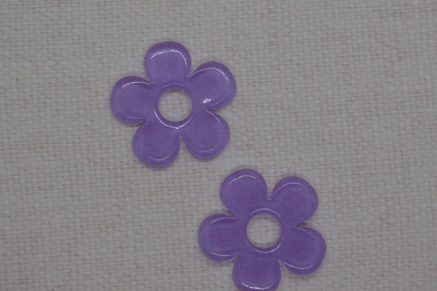 Grandes fleurs unies - Pampilles pour grandes créoles interchangeables