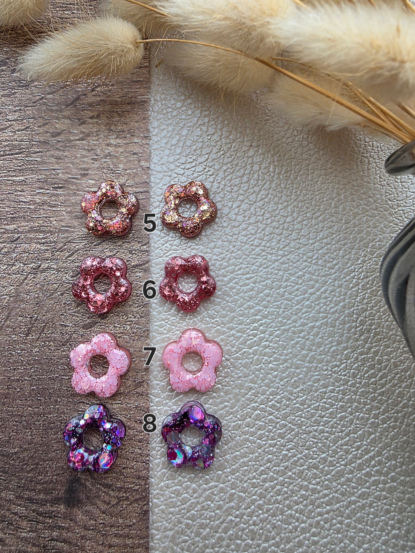 Les petites fleurs - Pampilles pour créoles interchangeables