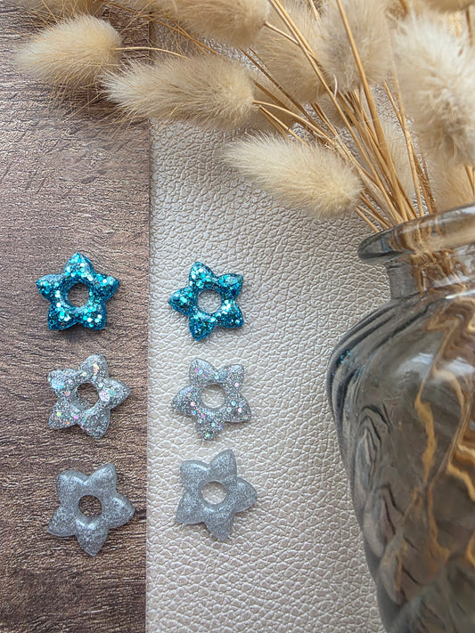 Les fleurs de tiaré- Pampilles pour créoles interchangeables