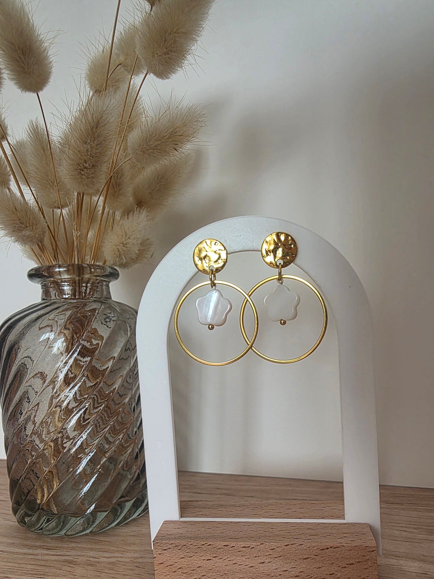 Boucles d'oreilles Naelia dorées