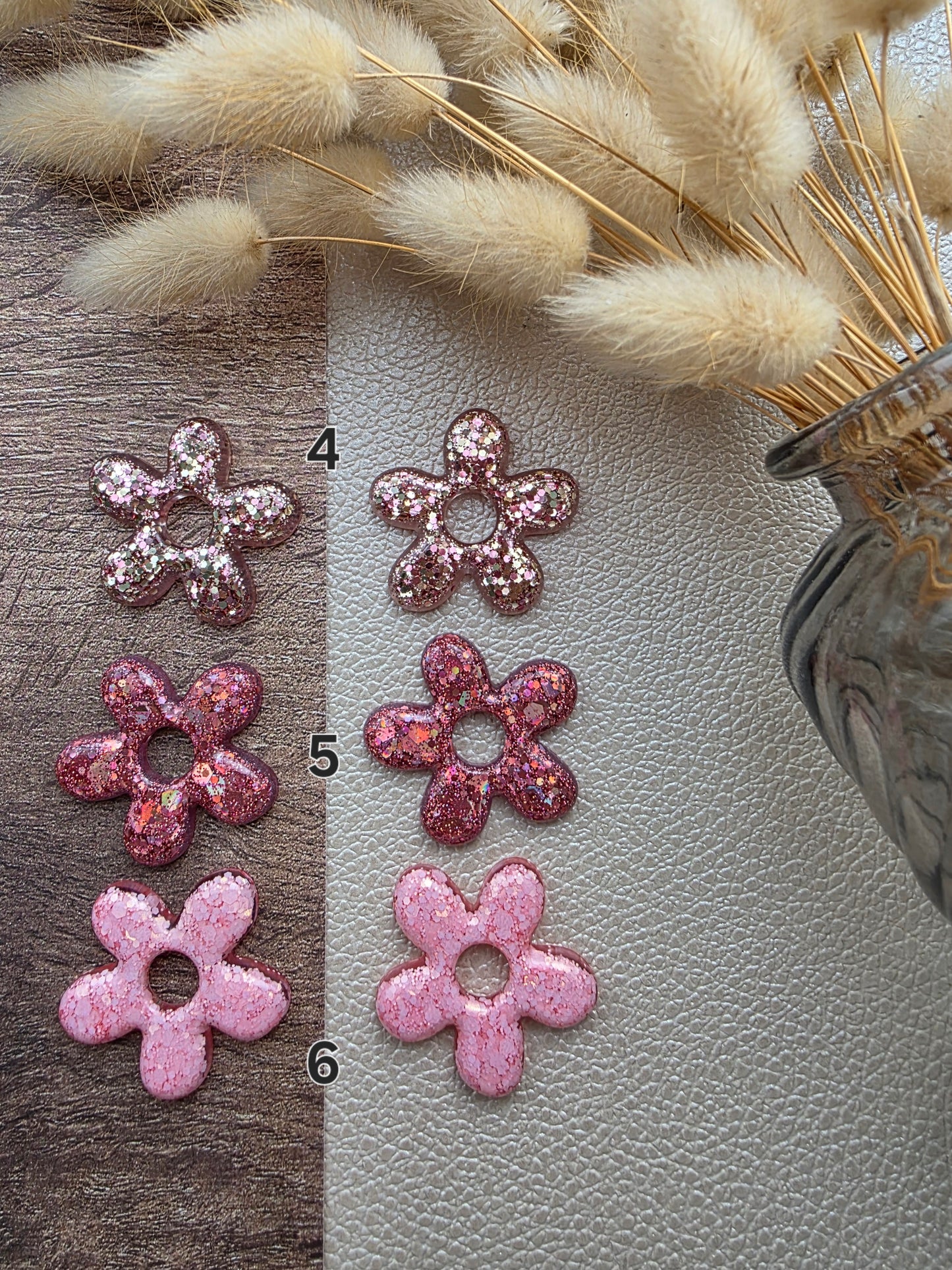 Grandes fleurs - Pampilles pour grandes créoles interchangeables