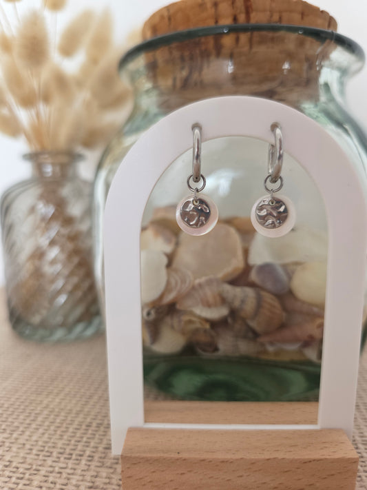 Boucles d'oreilles Isalia argentées